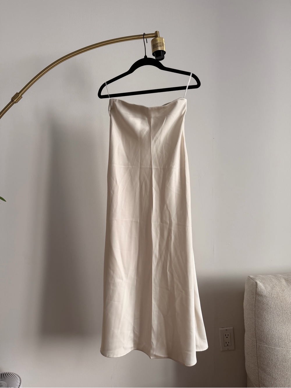 NWOT No Name Maxi Satin Skirt